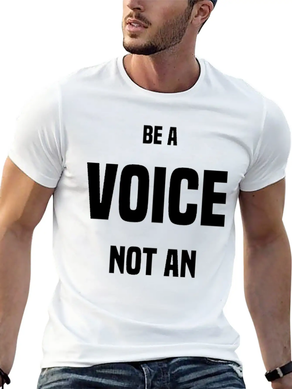 Be A VOICE Not An ECHO Unisex Casual T-Shirt – Clean Design For Daily Comfort