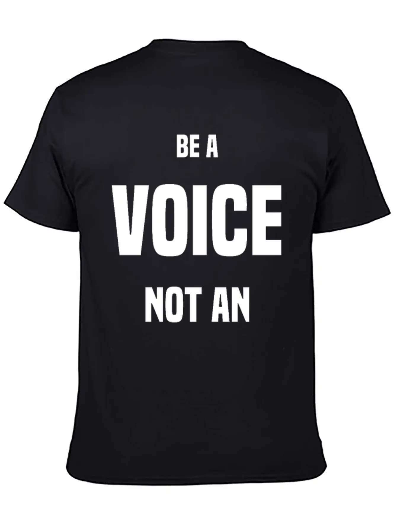 Be A VOICE Not An ECHO Unisex Casual T-Shirt – Clean Design For Daily Comfort