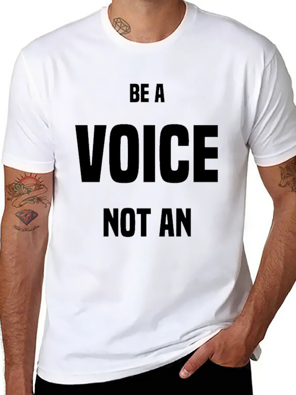 Be A VOICE Not An ECHO Unisex Casual T-Shirt – Clean Design For Daily Comfort