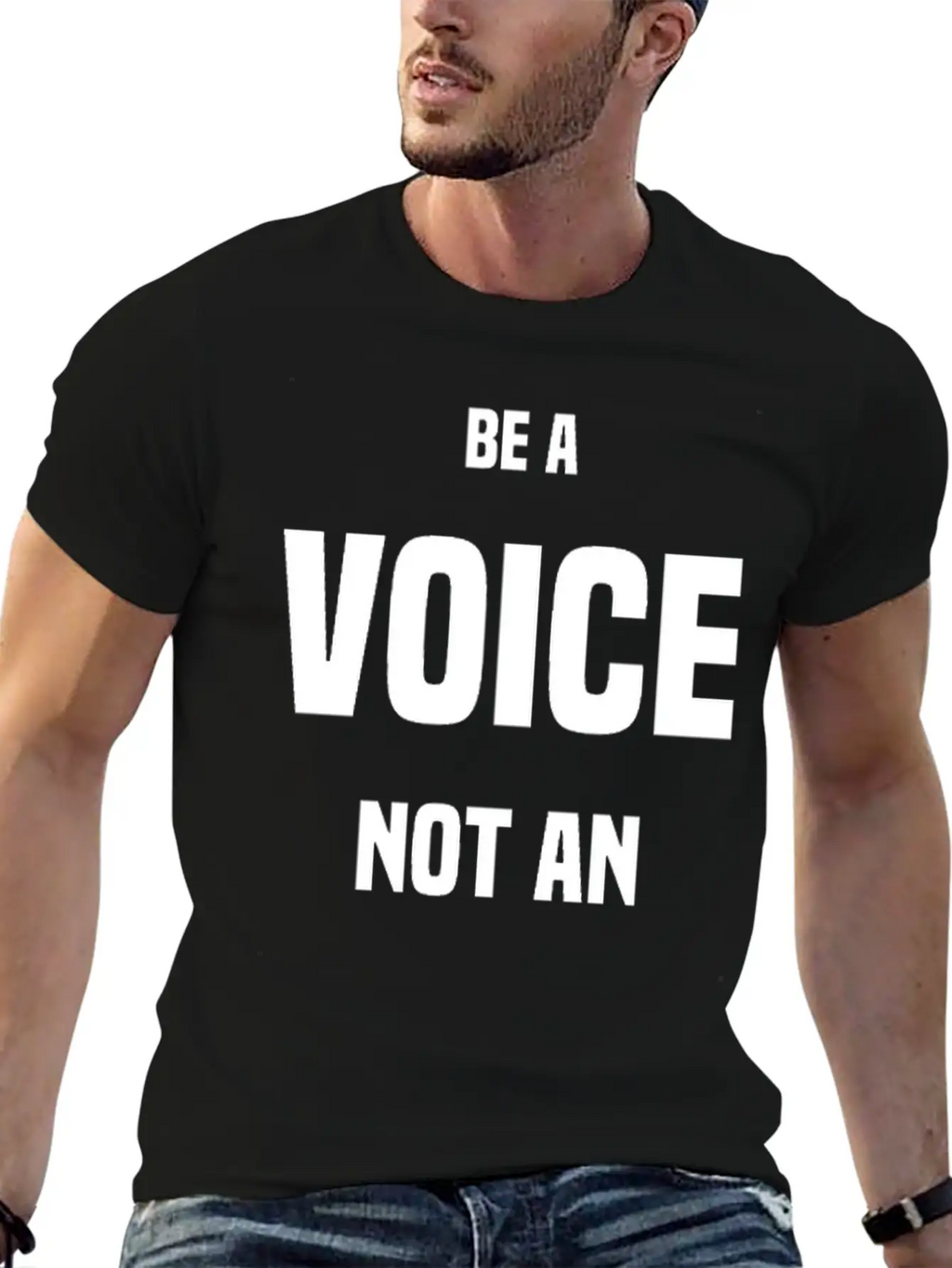 Be A VOICE Not An ECHO Unisex Casual T-Shirt – Clean Design For Daily Comfort