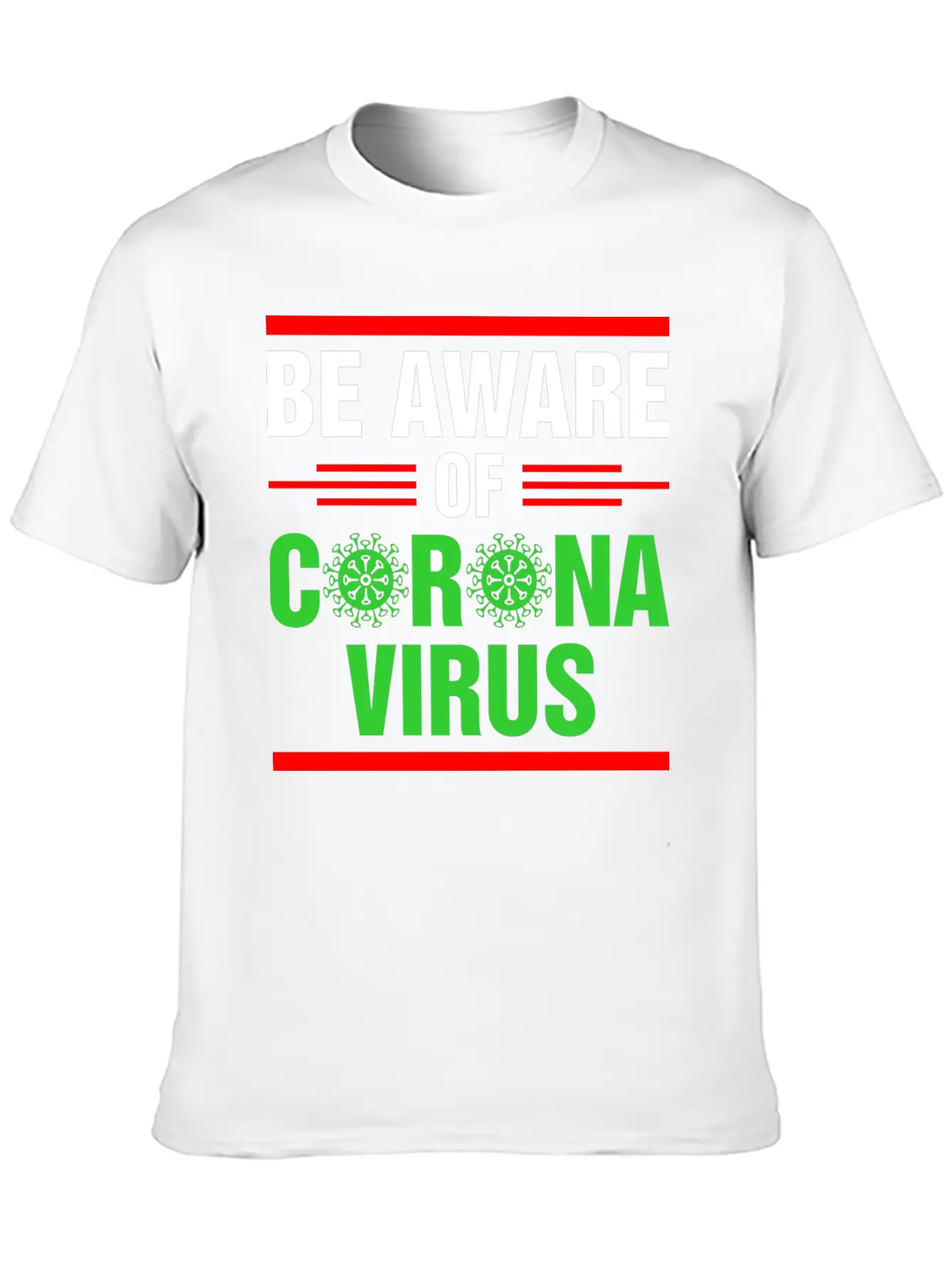 Be Aware Of Corona Virus Tshirt Unisex Casual T-Shirt – Clean Design For Daily Comfort