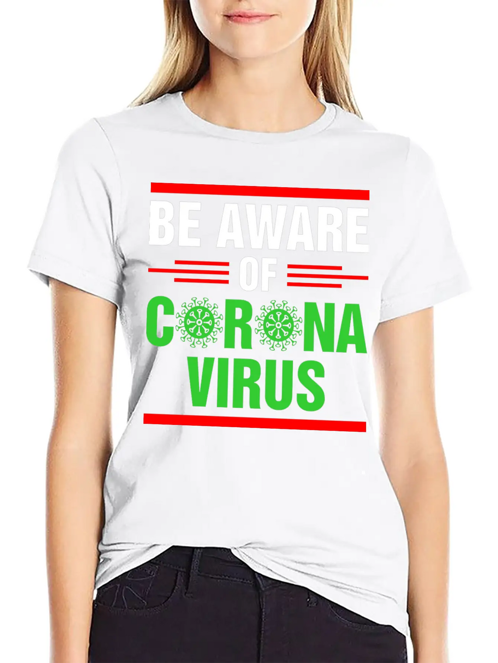 Be Aware Of Corona Virus Tshirt Unisex Casual T-Shirt – Clean Design For Daily Comfort
