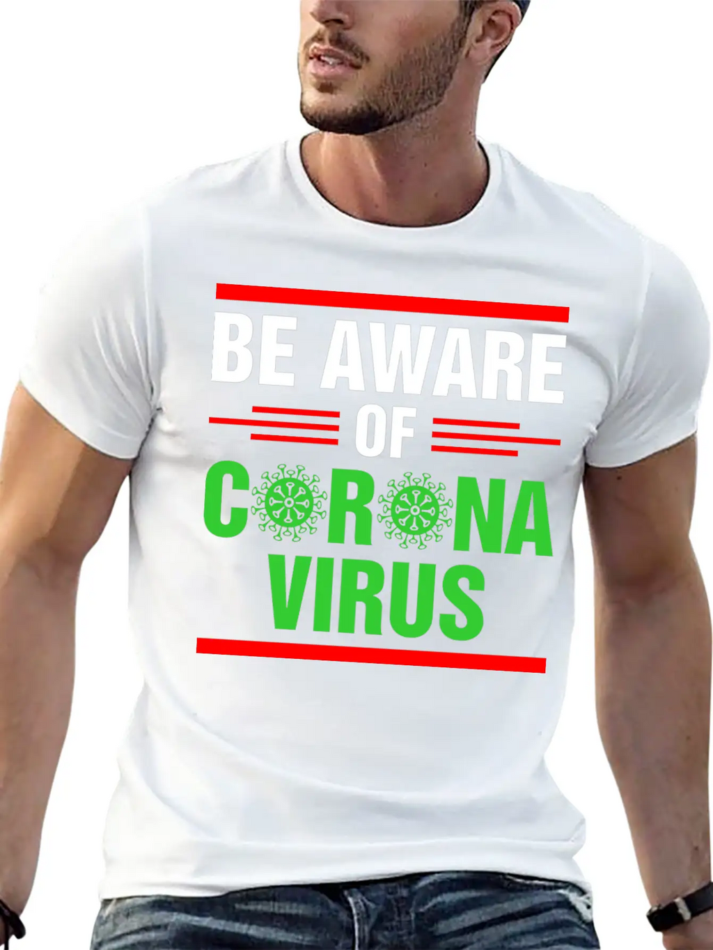 Be Aware Of Corona Virus Tshirt Unisex Casual T-Shirt – Clean Design For Daily Comfort