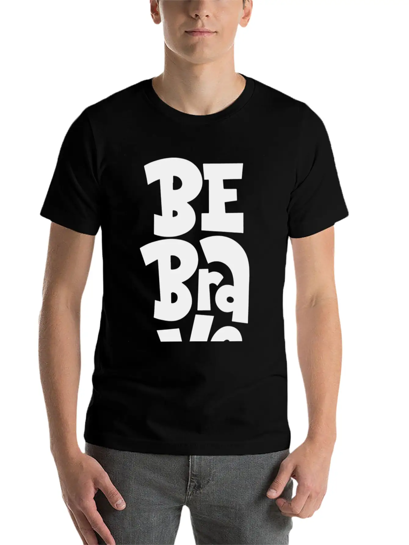 Be Brave Unisex Casual T-Shirt – Clean Design For Daily Comfort