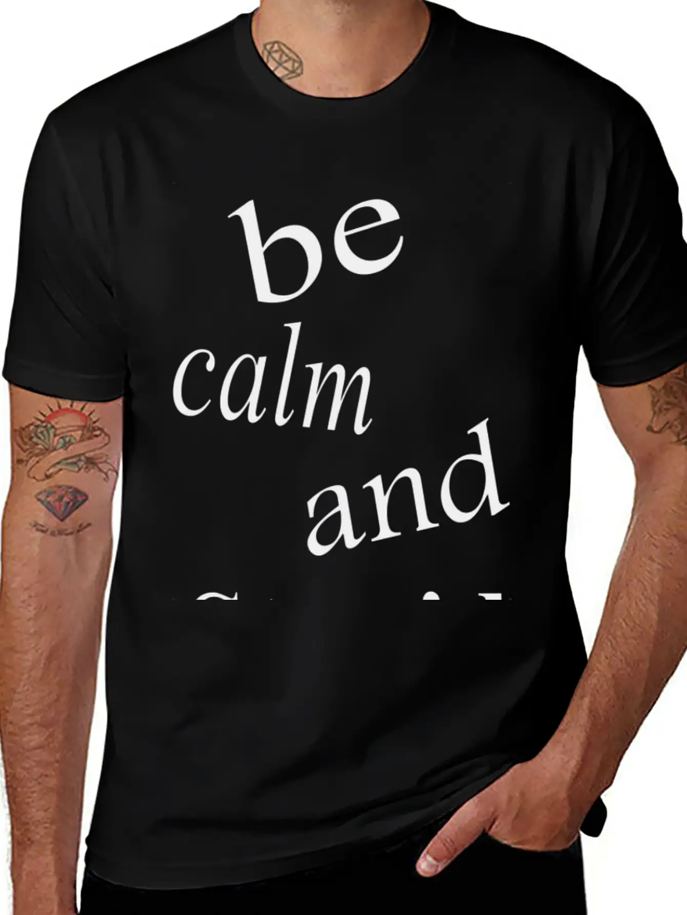 Be Calm And Stupid Unisex Casual T-Shirt – Clean Design For Daily Comfort