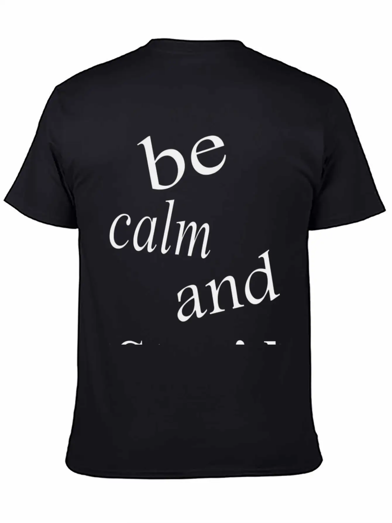 Be Calm And Stupid Unisex Casual T-Shirt – Clean Design For Daily Comfort