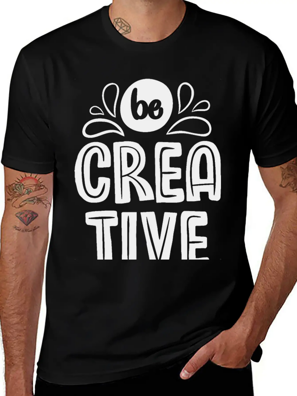 Be Creative Breathable Soft Cotton T-Shirt – Timeless Casual Look