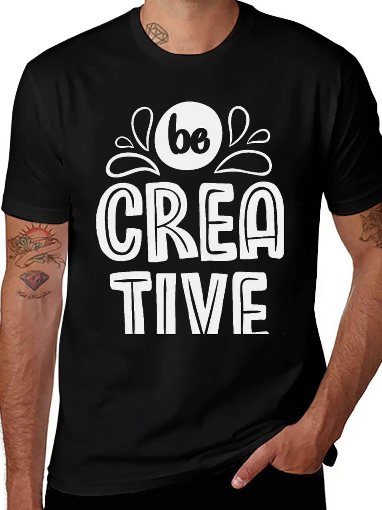 Be Creative Breathable Soft Cotton T-Shirt – Timeless Casual Look