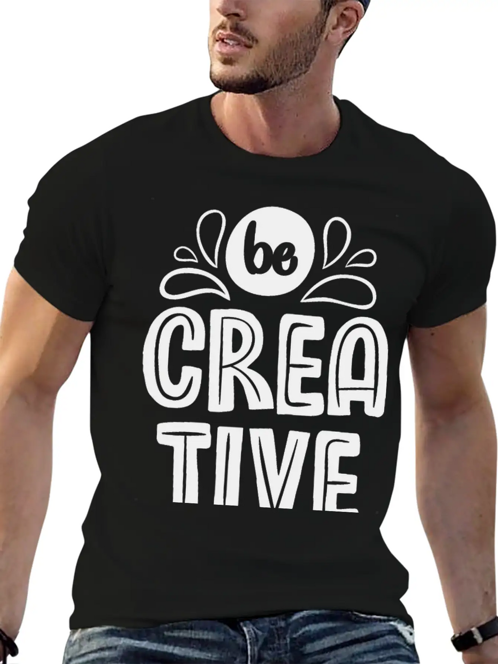 Be Creative Breathable Soft Cotton T-Shirt – Timeless Casual Look