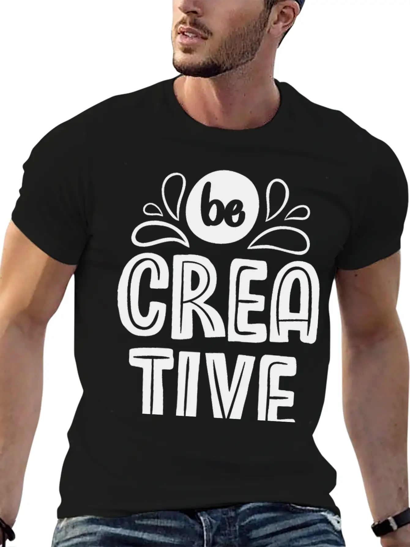 Be Creative Breathable Soft Cotton T-Shirt – Timeless Casual Look