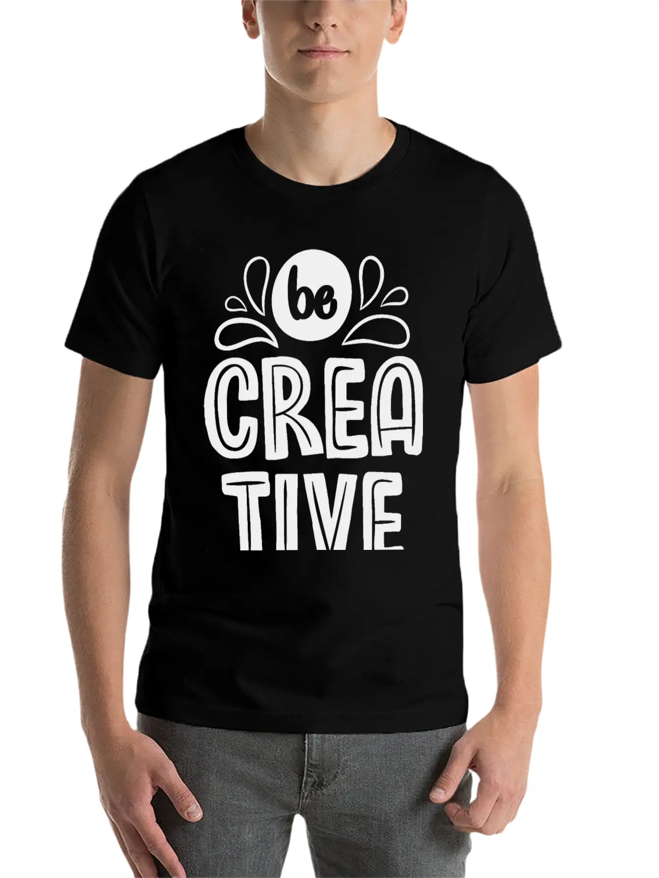 Be Creative Breathable Soft Cotton T-Shirt – Timeless Casual Look