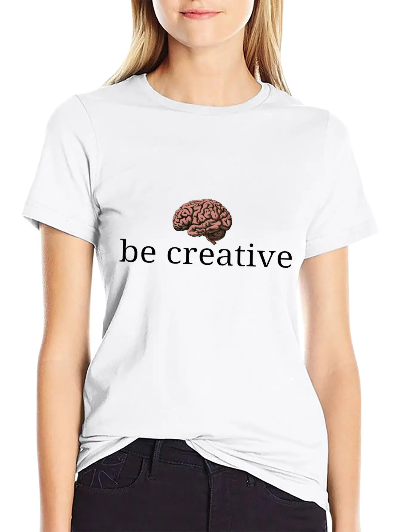 Be Creative Unisex Short Sleeve Soft Cotton T-Shirt – Casual Everyday Wear