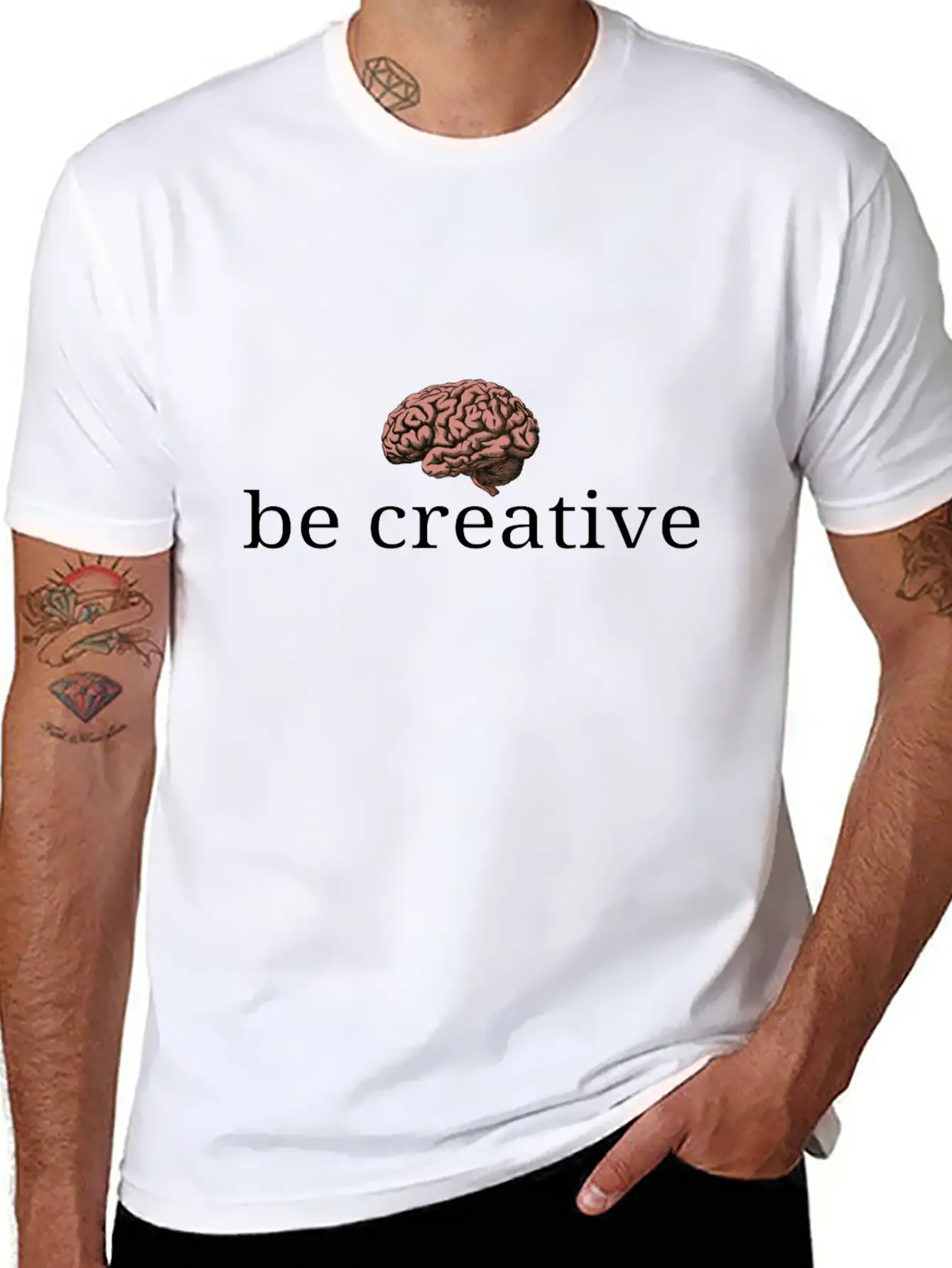 Be Creative Unisex Short Sleeve Soft Cotton T-Shirt – Casual Everyday Wear