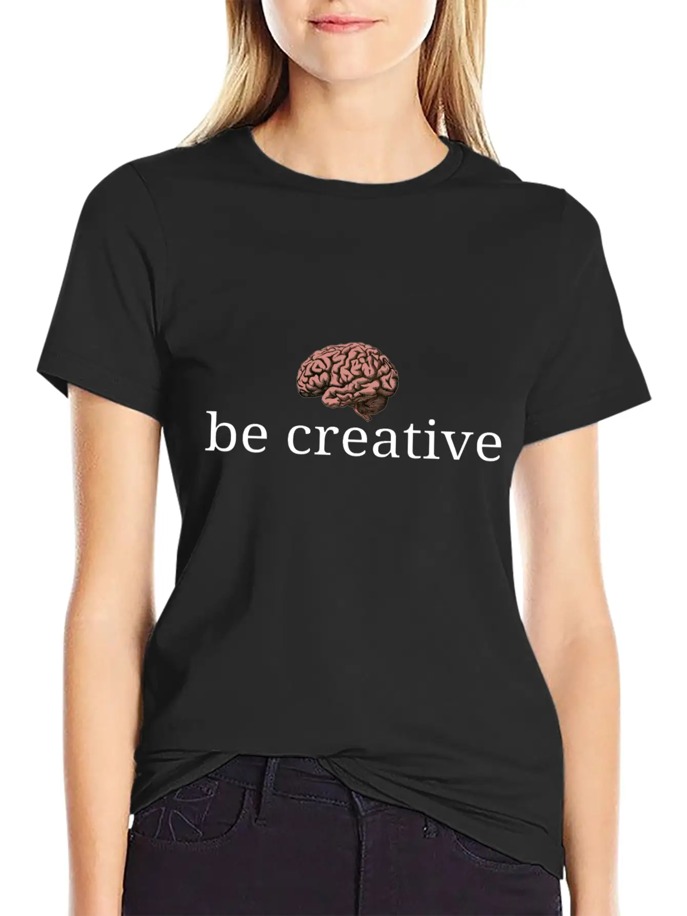 Be Creative Unisex Short Sleeve Soft Cotton T-Shirt – Casual Everyday Wear