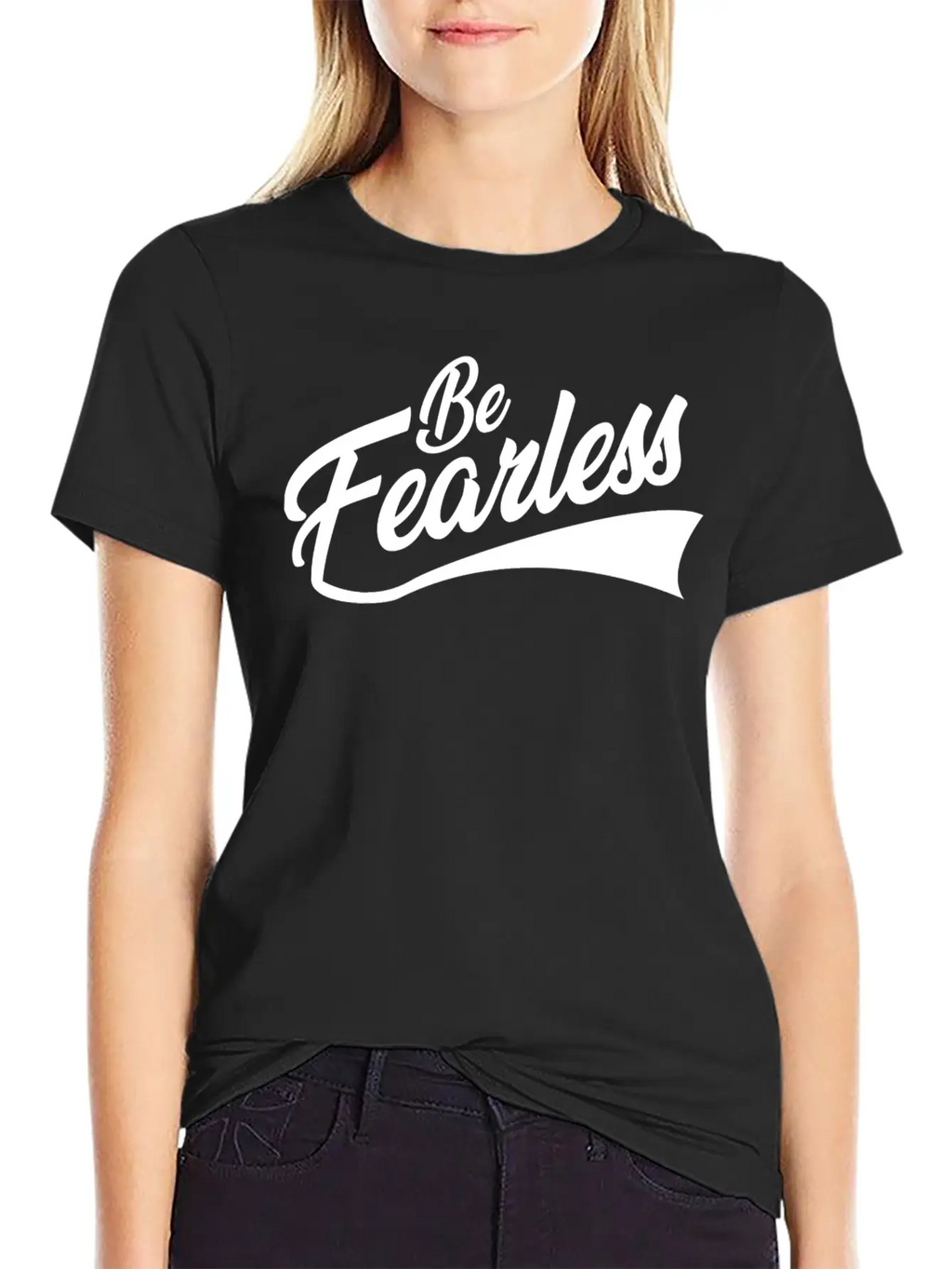 BE FEARLESS Unisex Short Sleeve Soft Cotton T-Shirt – Casual Everyday Wear