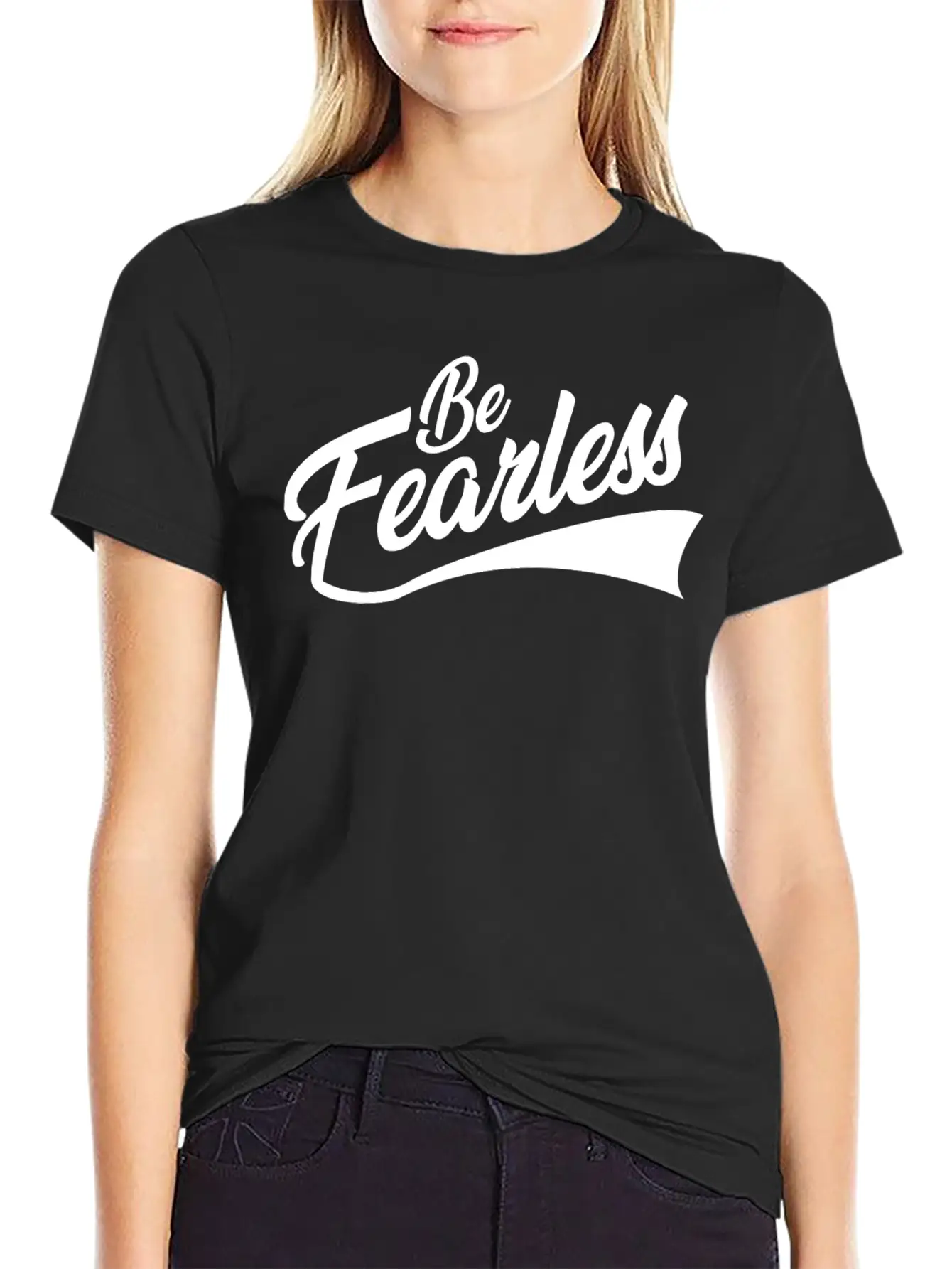 BE FEARLESS Unisex Short Sleeve Soft Cotton T-Shirt – Casual Everyday Wear