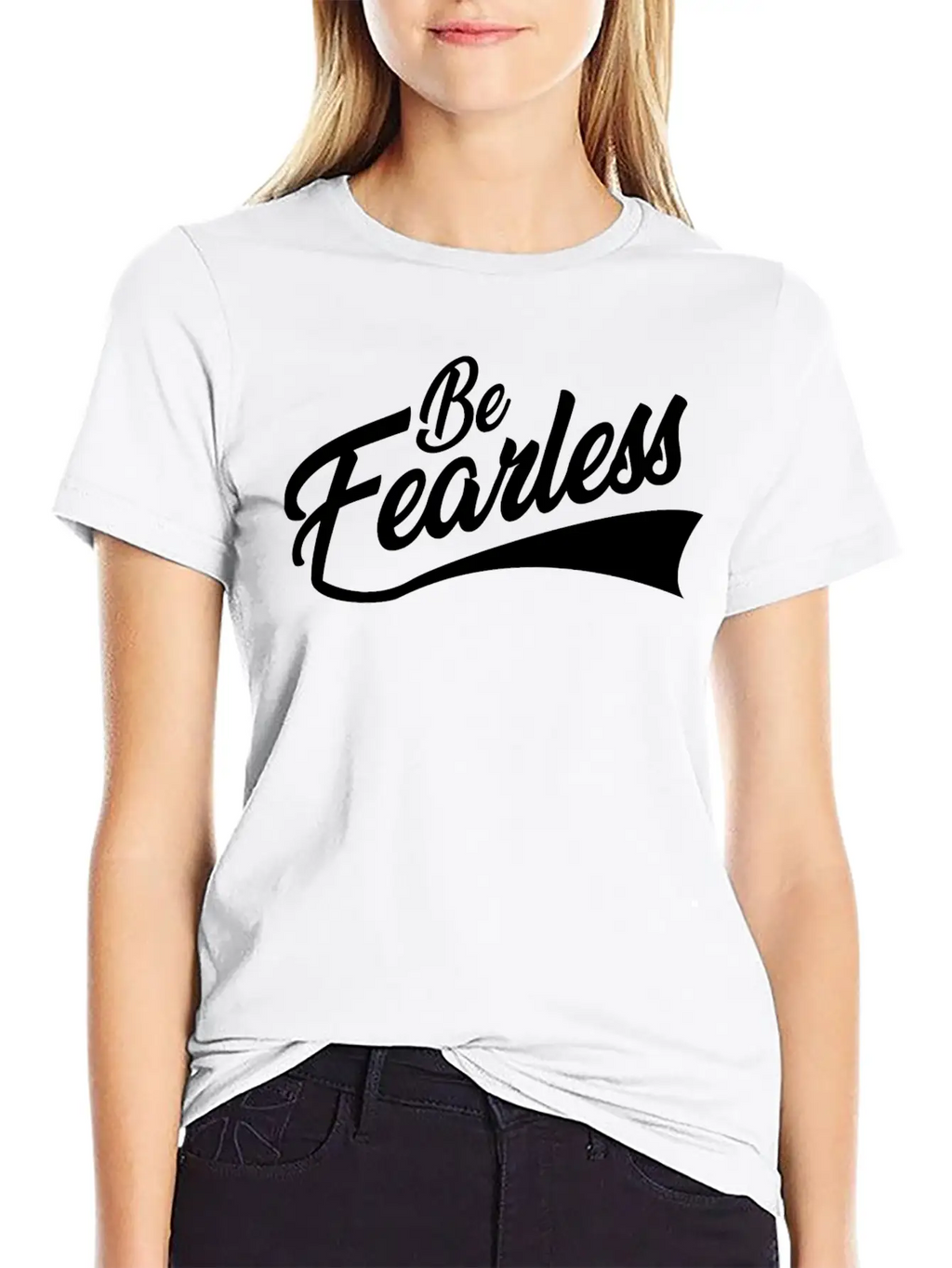 BE FEARLESS Unisex Short Sleeve Soft Cotton T-Shirt – Casual Everyday Wear