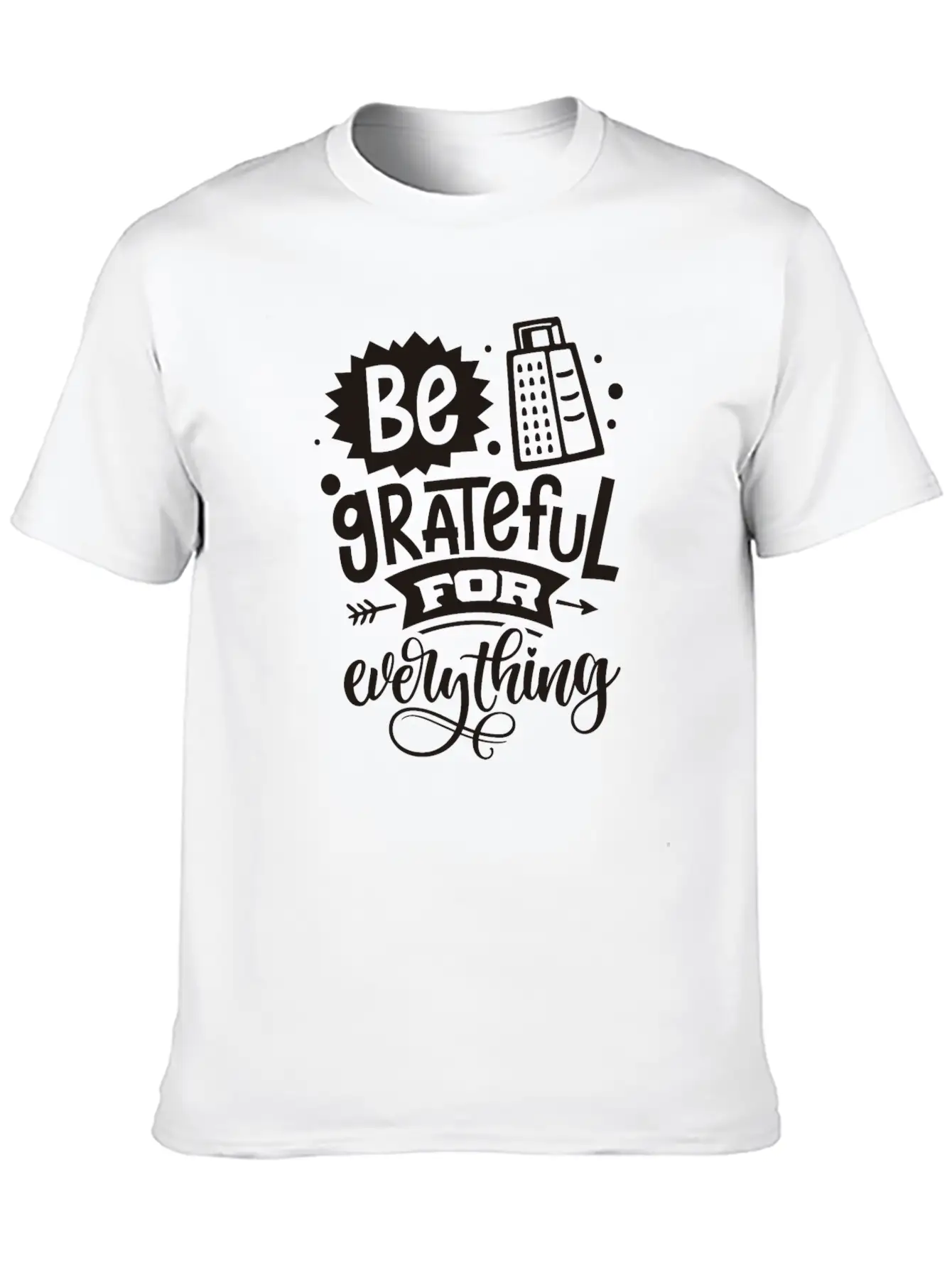 Be Grateful Classic Fit Graphic Tee For Daily Comfort – Unisex Cotton Shirt