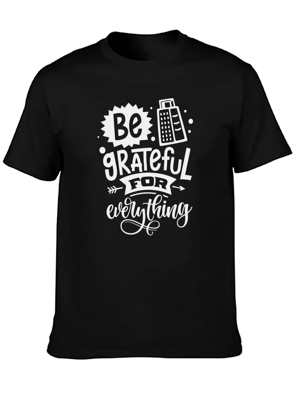 Be Grateful Classic Fit Graphic Tee For Daily Comfort – Unisex Cotton Shirt