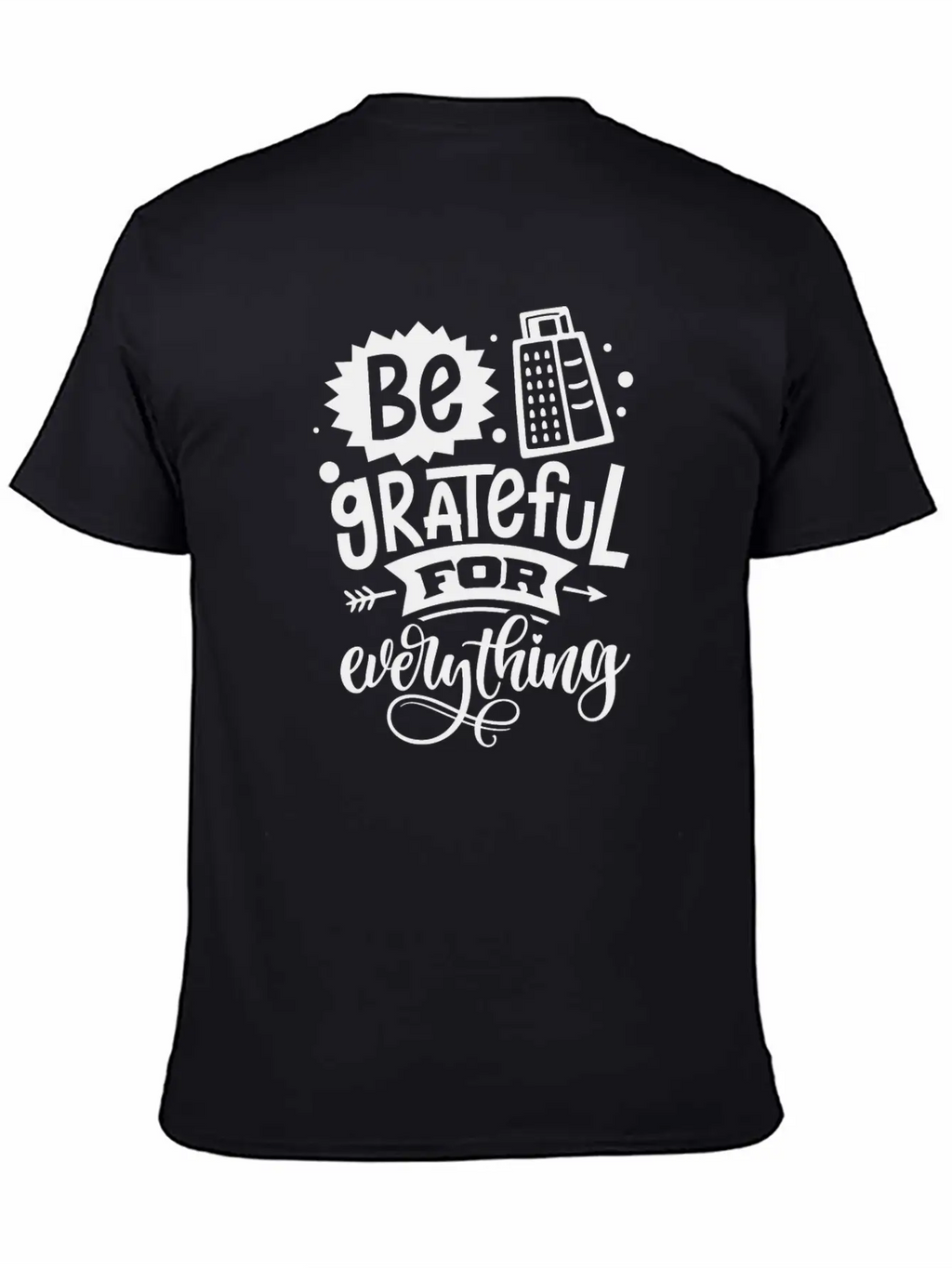 Be Grateful Classic Fit Graphic Tee For Daily Comfort – Unisex Cotton Shirt