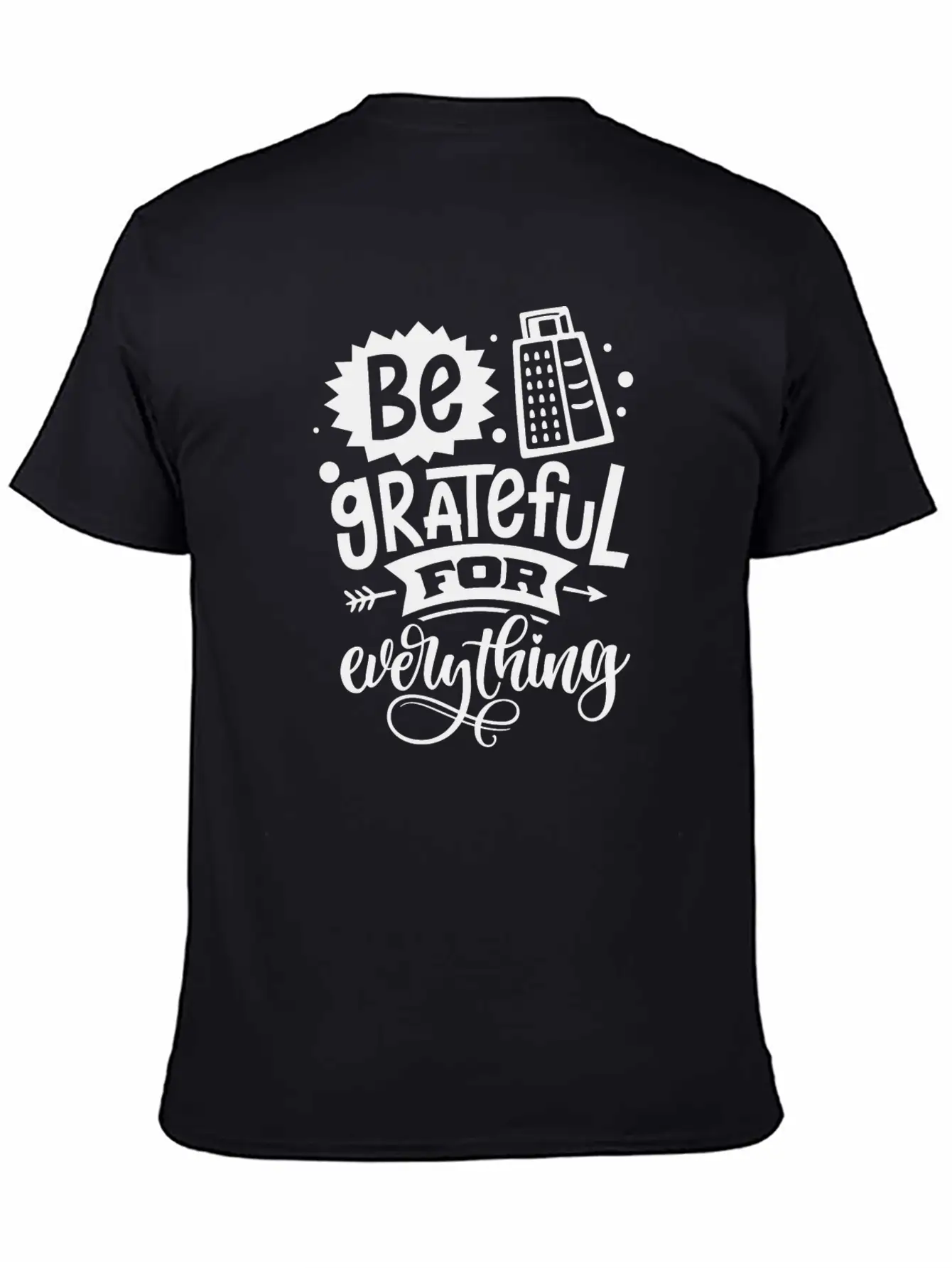 Be Grateful Classic Fit Graphic Tee For Daily Comfort – Unisex Cotton Shirt