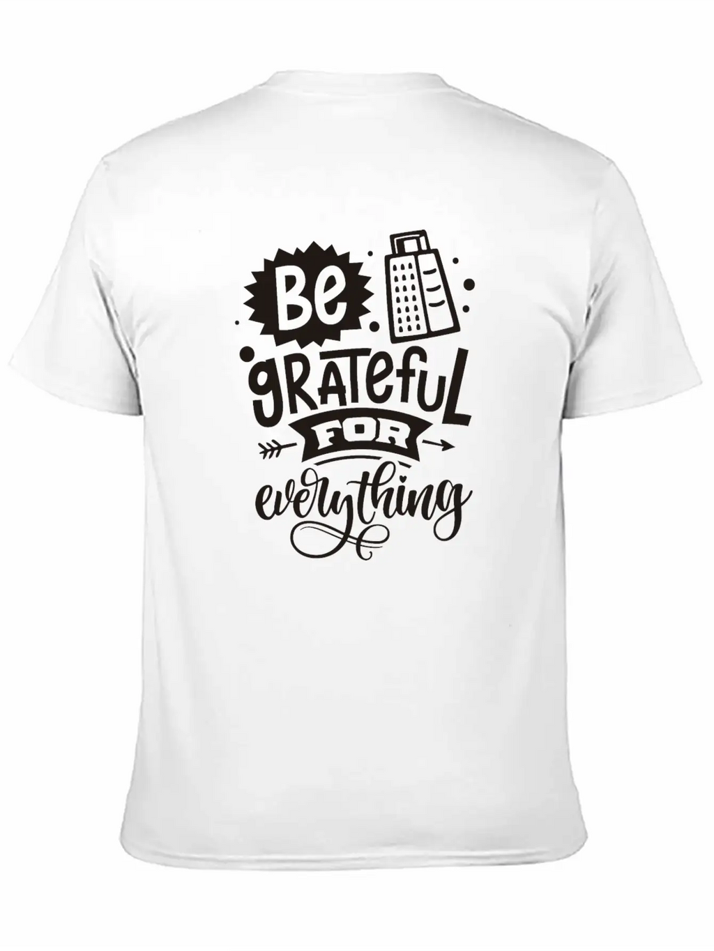 Be Grateful Classic Fit Graphic Tee For Daily Comfort – Unisex Cotton Shirt