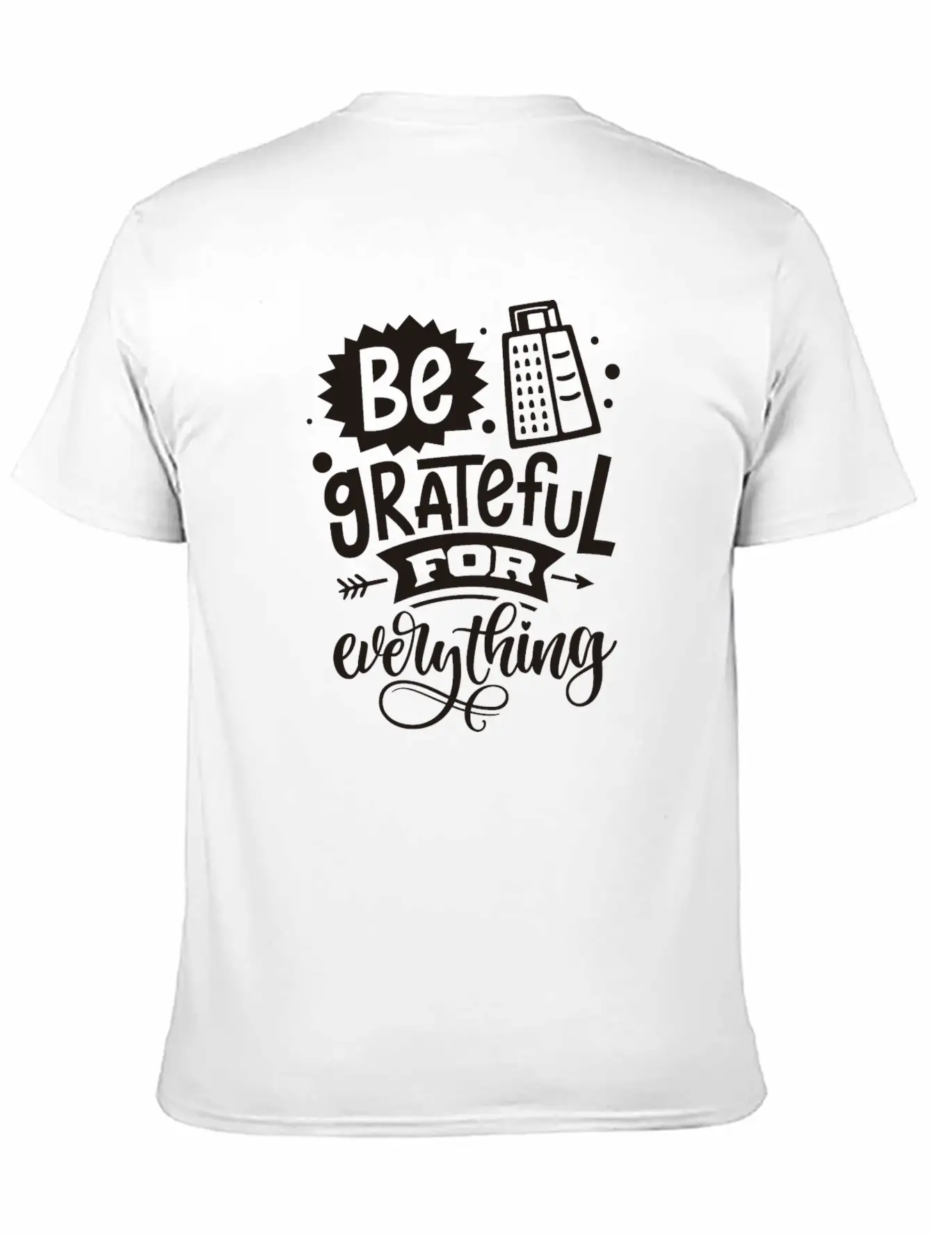 Be Grateful Classic Fit Graphic Tee For Daily Comfort – Unisex Cotton Shirt