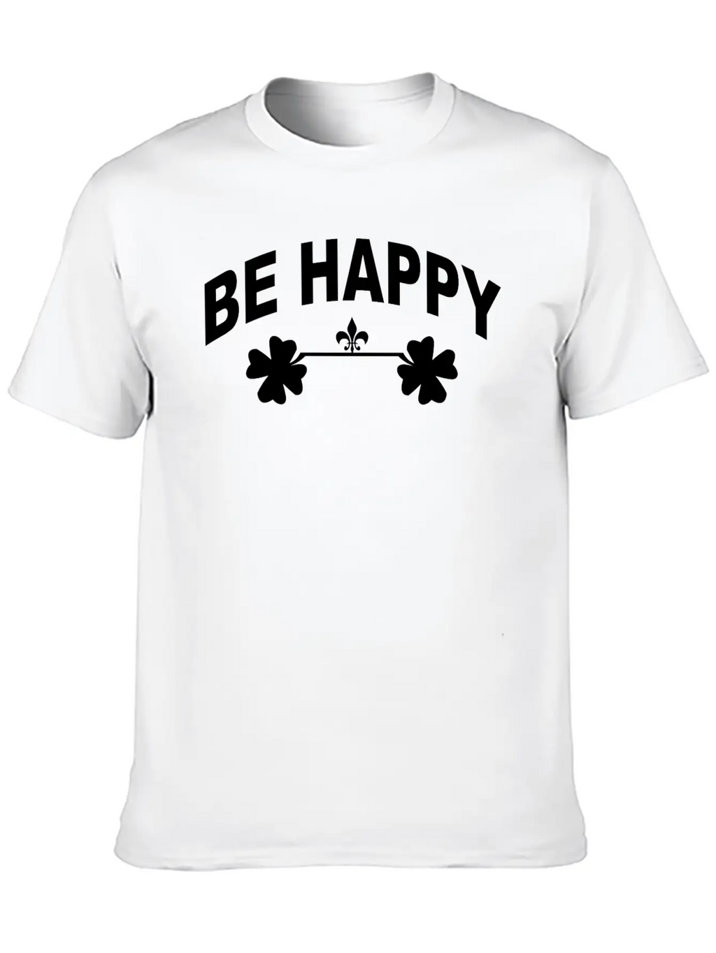 Be Happy Casual Graphic T-Shirt – Simple And Comfortable Daily Wear