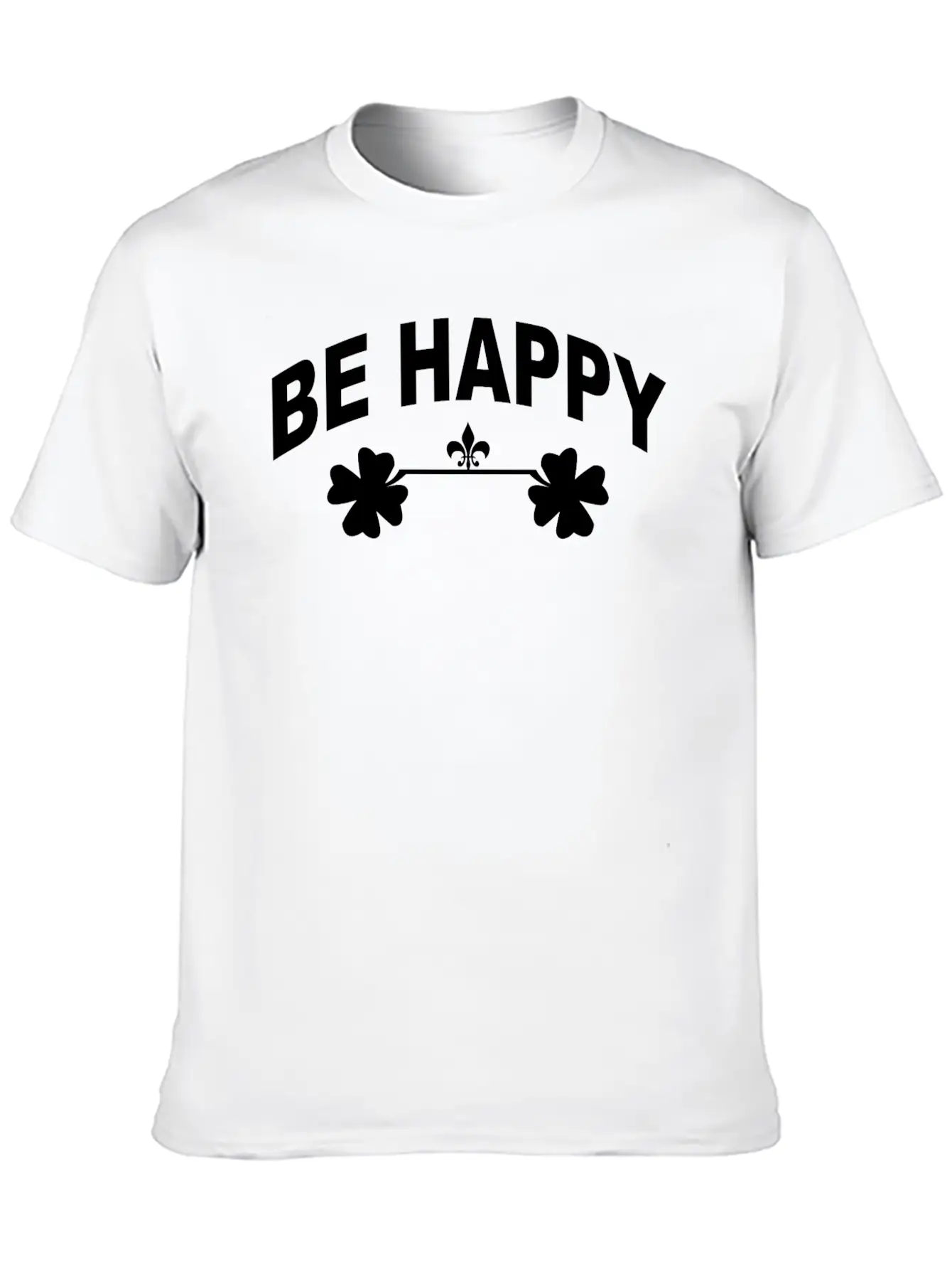 Be Happy Casual Graphic T-Shirt – Simple And Comfortable Daily Wear