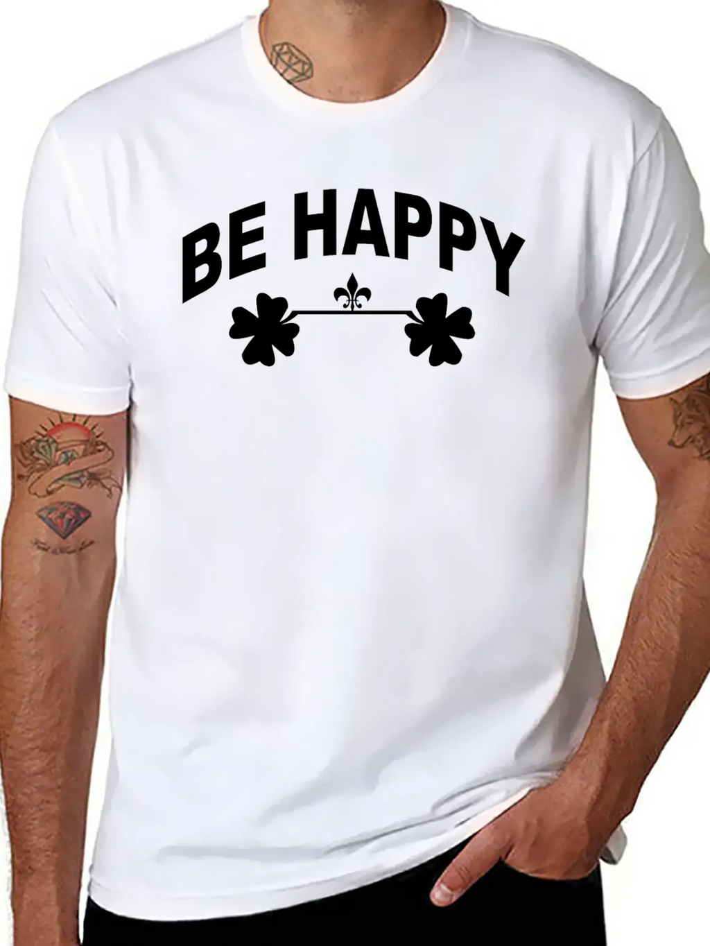 Be Happy Casual Graphic T-Shirt – Simple And Comfortable Daily Wear