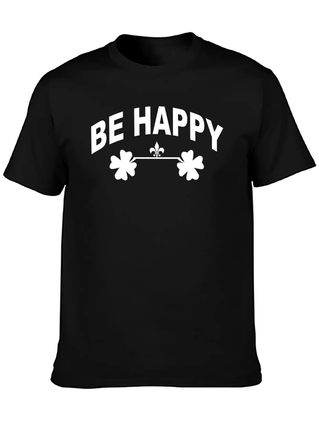 Be Happy Casual Graphic T-Shirt – Simple And Comfortable Daily Wear