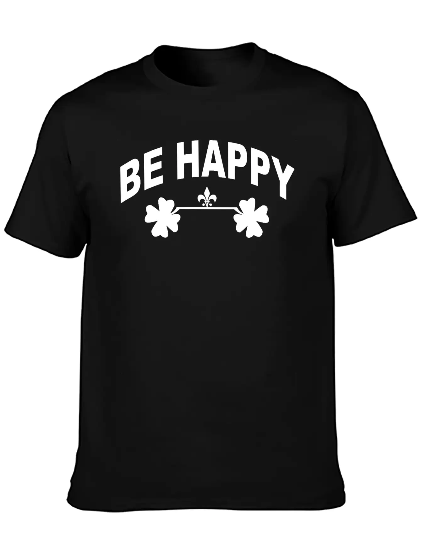 Be Happy Casual Graphic T-Shirt – Simple And Comfortable Daily Wear