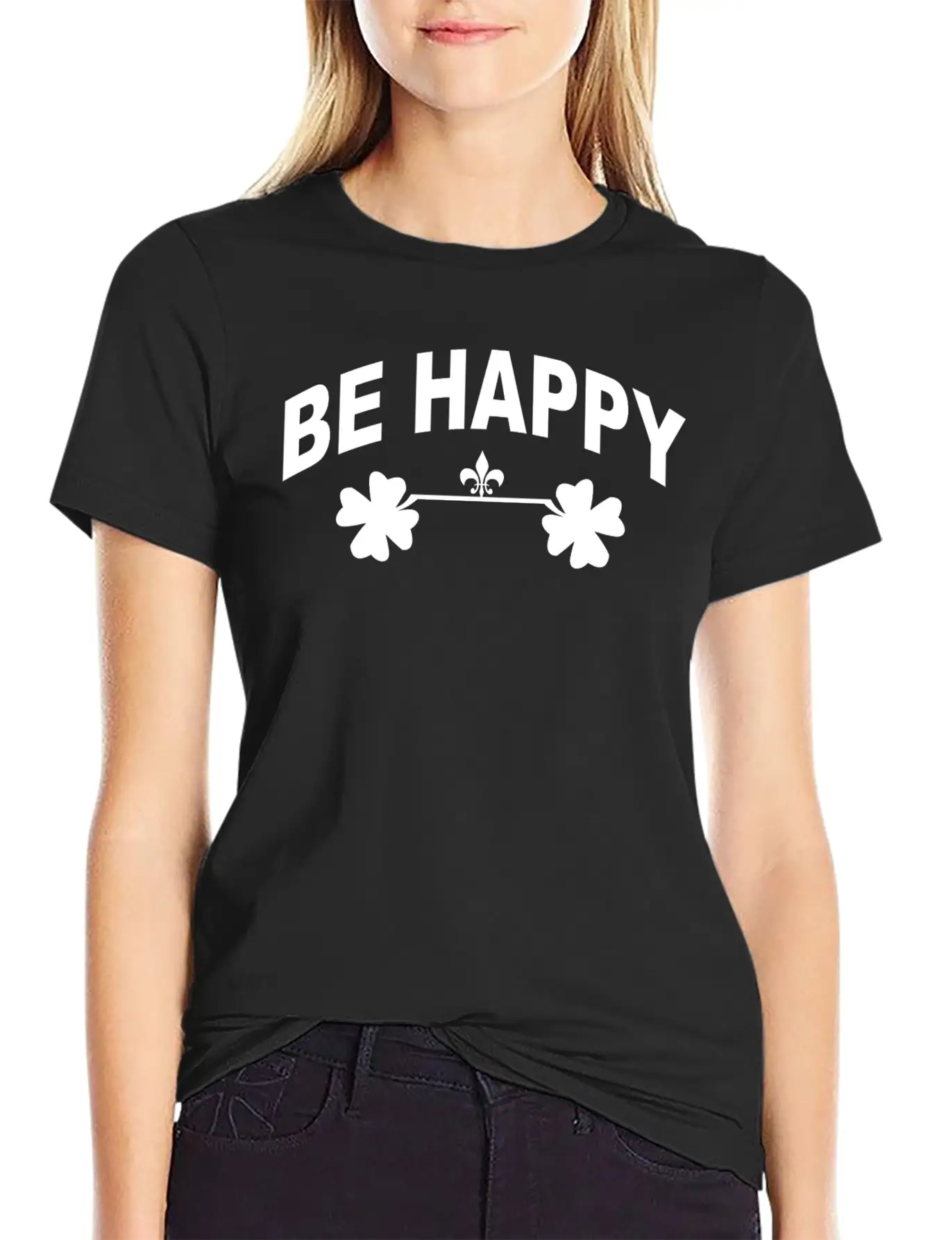Be Happy Casual Graphic T-Shirt – Simple And Comfortable Daily Wear