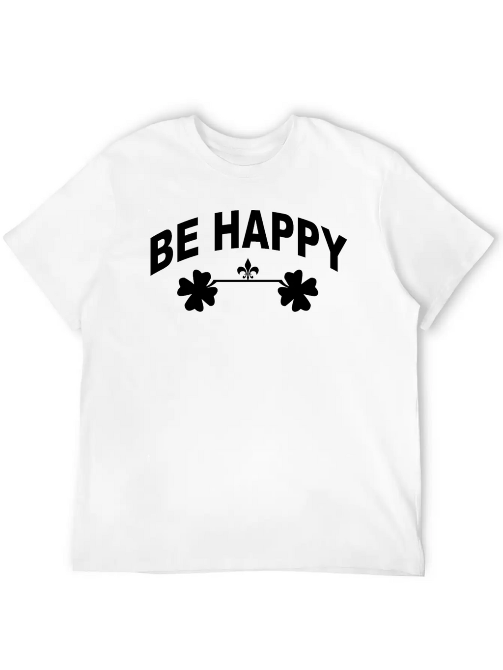 Be Happy Casual Graphic T-Shirt – Simple And Comfortable Daily Wear