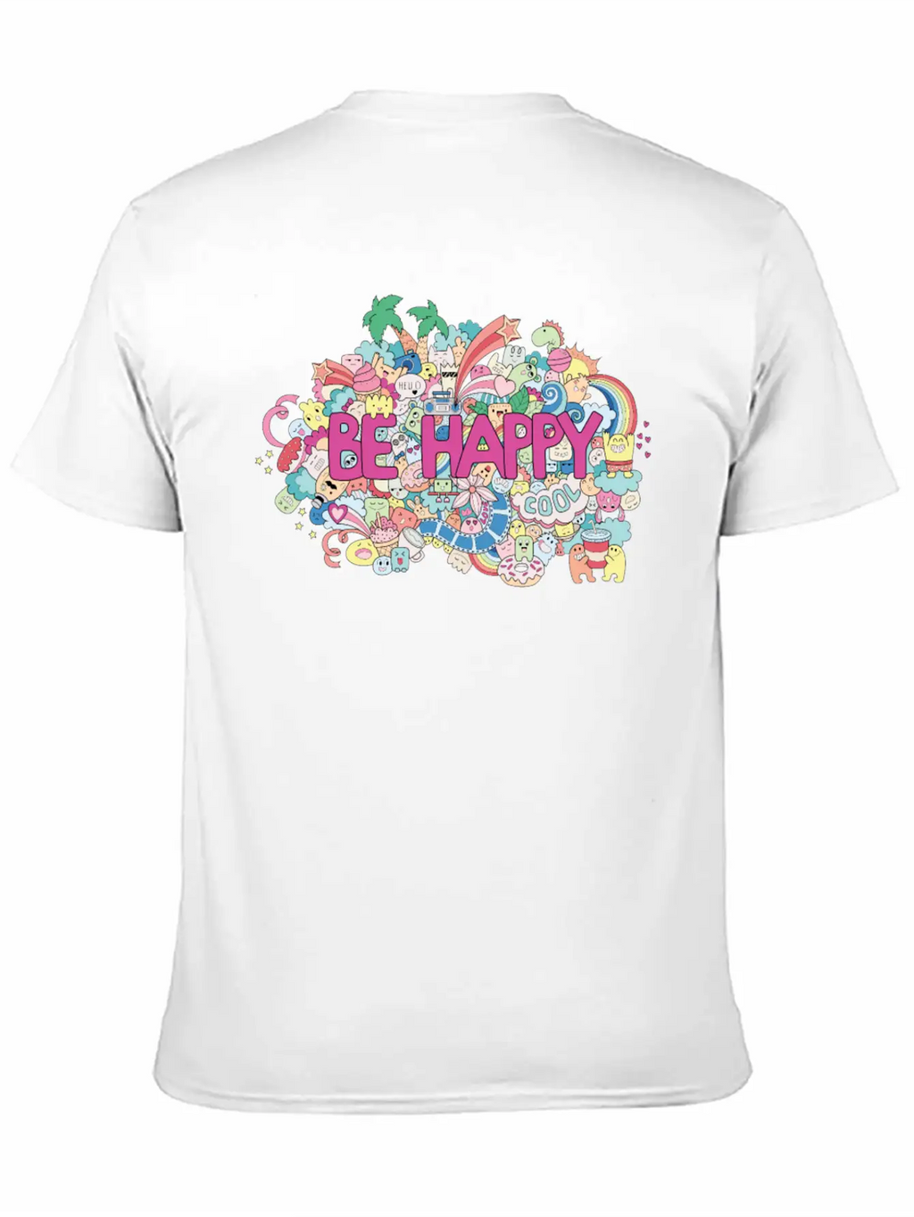 Be Happy Unisex Casual T-Shirt – Clean Design For Daily Comfort
