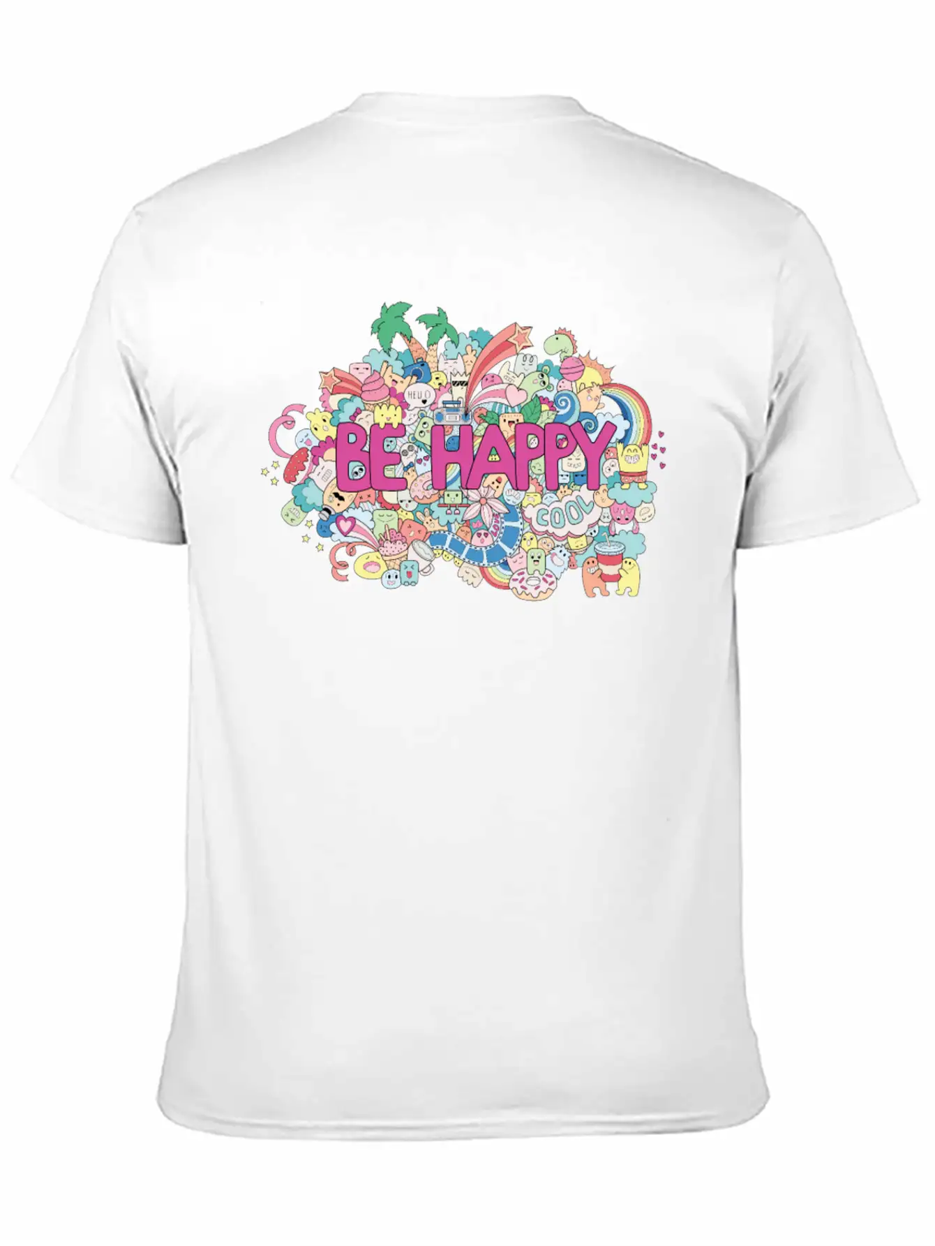 Be Happy Unisex Casual T-Shirt – Clean Design For Daily Comfort