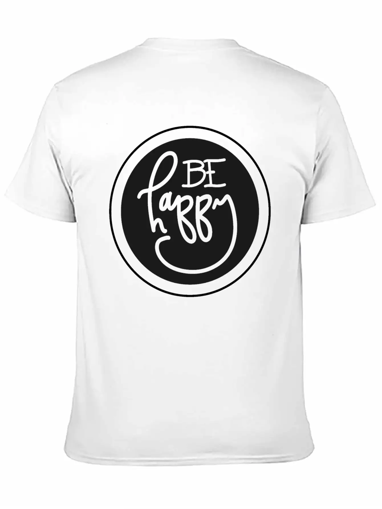 Be Happy Unisex Short Sleeve Soft Cotton T-Shirt – Casual Everyday Wear