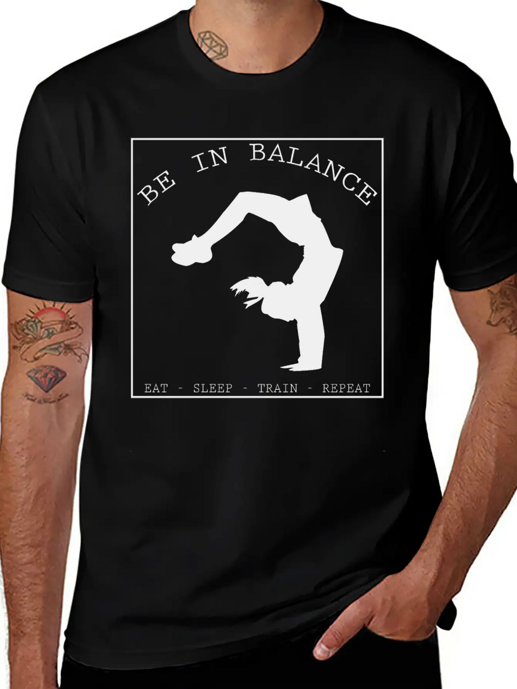BE IN BALANCE V2 (b) Unisex Casual T-Shirt – Clean Design For Daily Comfort