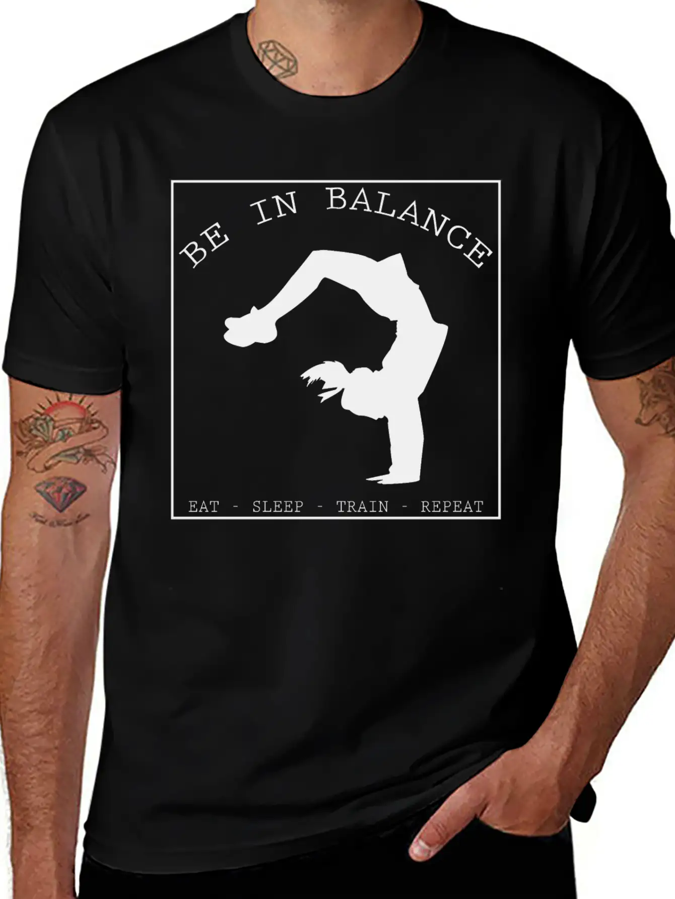 BE IN BALANCE V2 (b) Unisex Casual T-Shirt – Clean Design For Daily Comfort