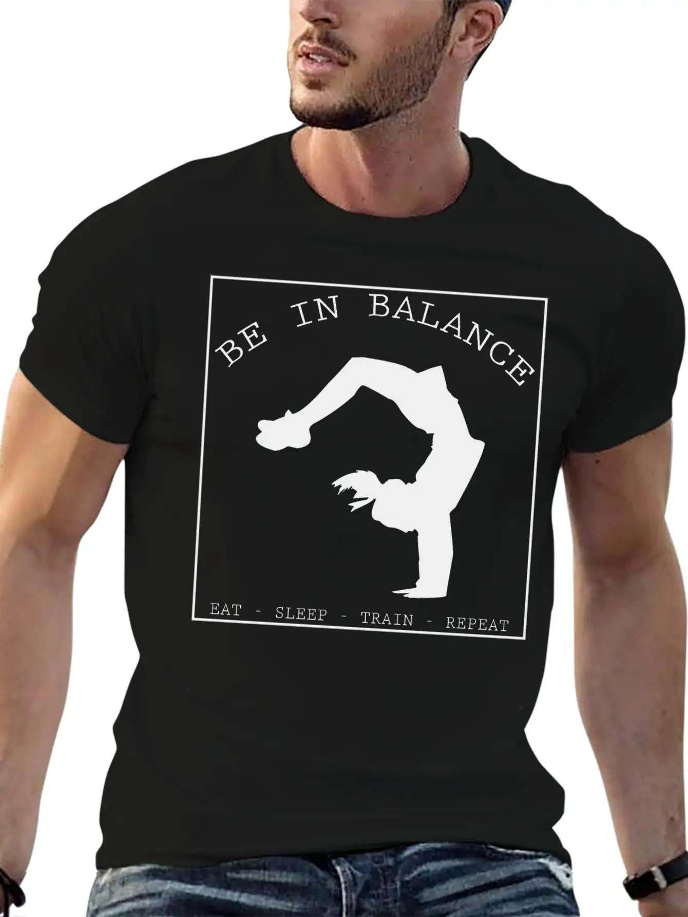 BE IN BALANCE V2 (b) Unisex Casual T-Shirt – Clean Design For Daily Comfort