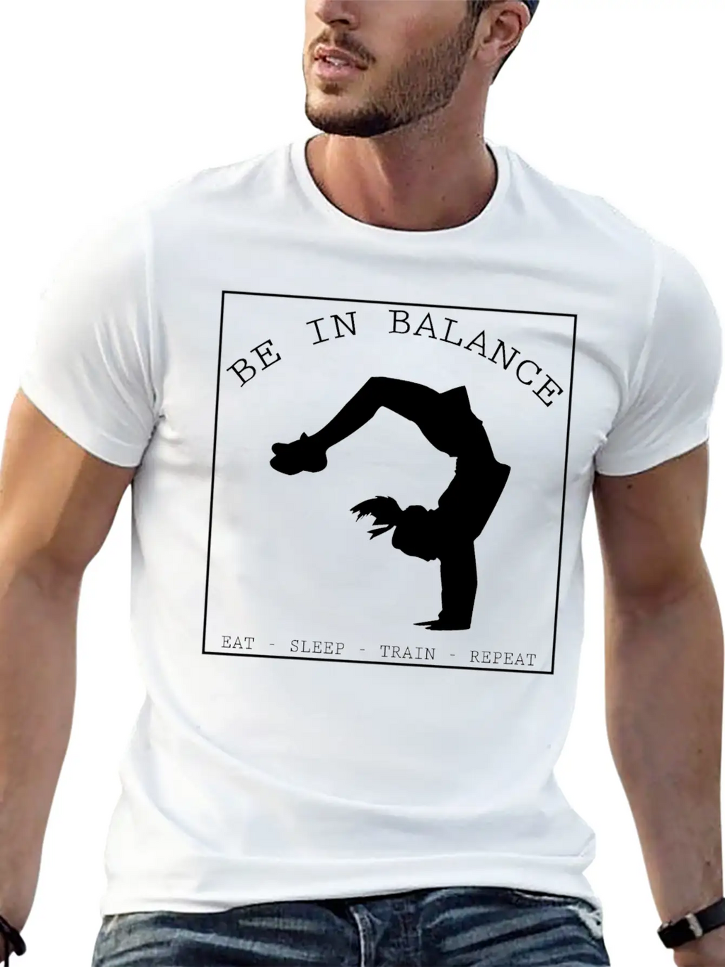 BE IN BALANCE V2 (b) Unisex Casual T-Shirt – Clean Design For Daily Comfort