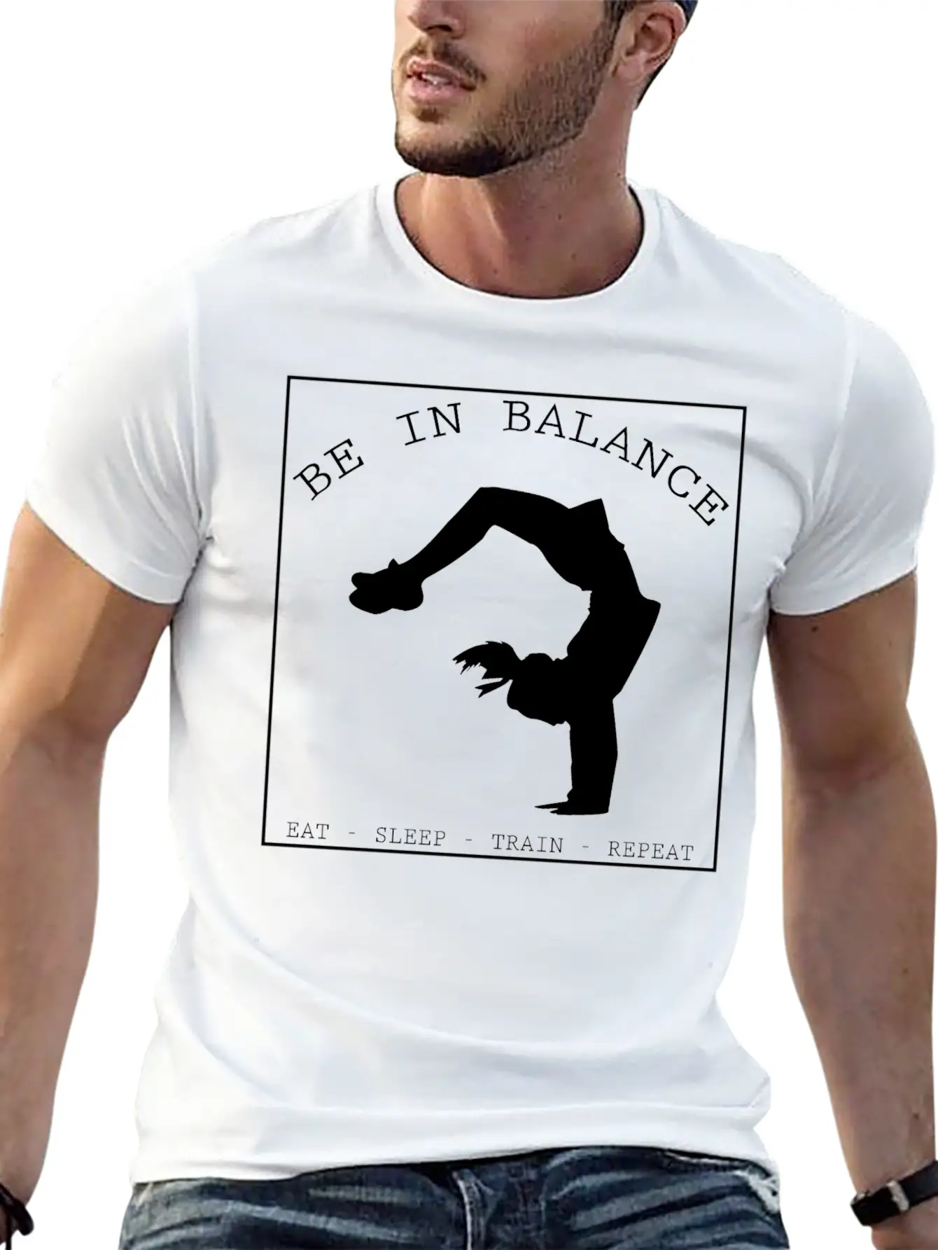 BE IN BALANCE V2 (b) Unisex Casual T-Shirt – Clean Design For Daily Comfort