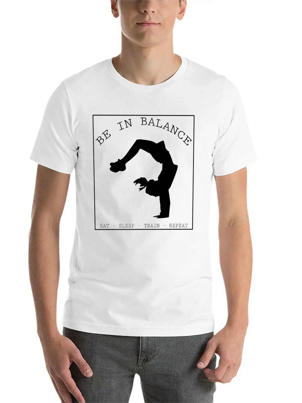 BE IN BALANCE V2 (b) Unisex Casual T-Shirt – Clean Design For Daily Comfort