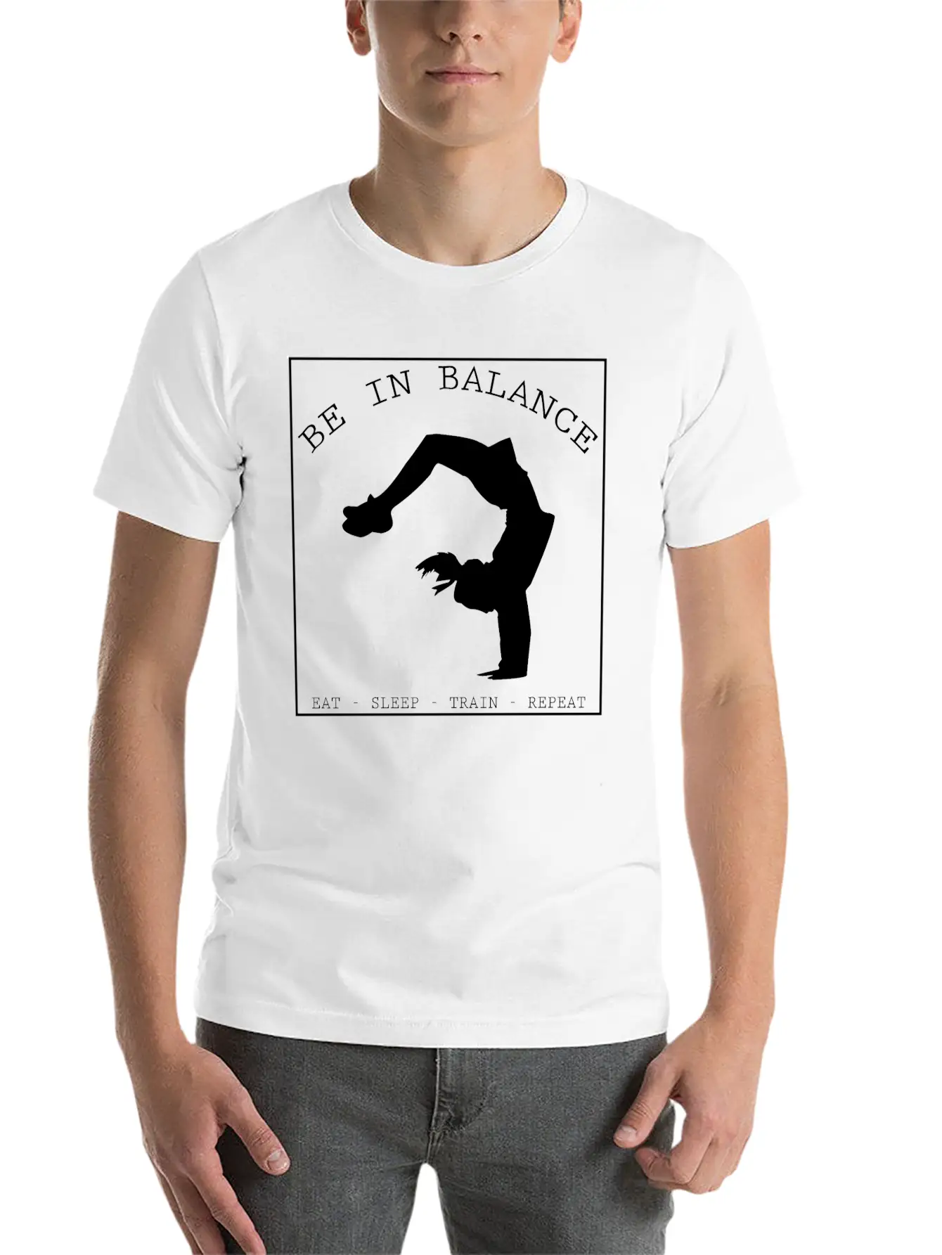 BE IN BALANCE V2 (b) Unisex Casual T-Shirt – Clean Design For Daily Comfort
