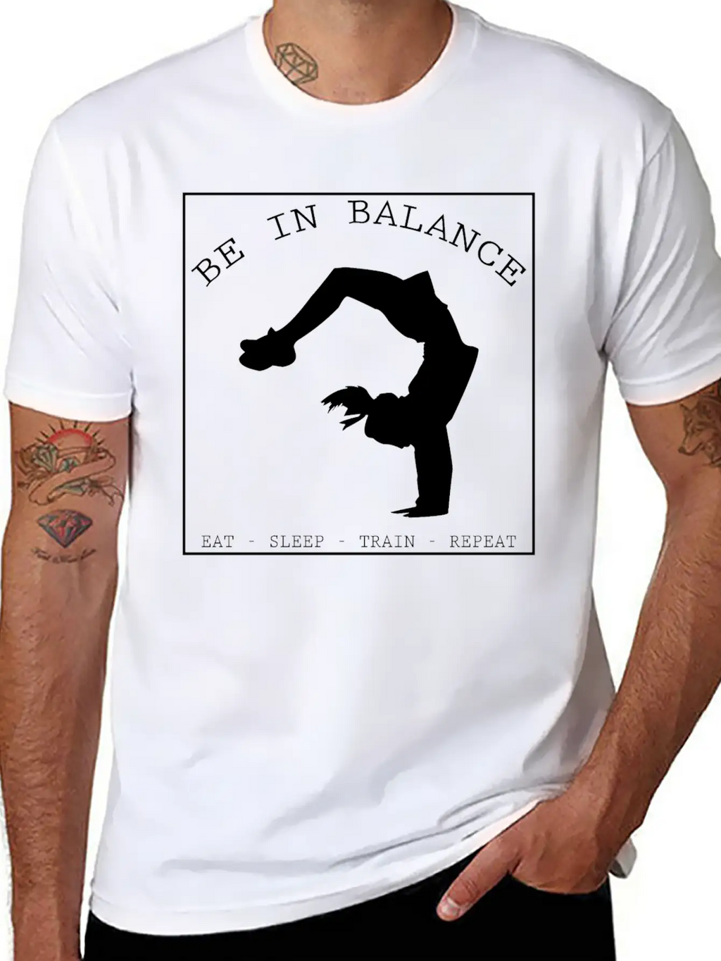 BE IN BALANCE V2 (b) Unisex Casual T-Shirt – Clean Design For Daily Comfort
