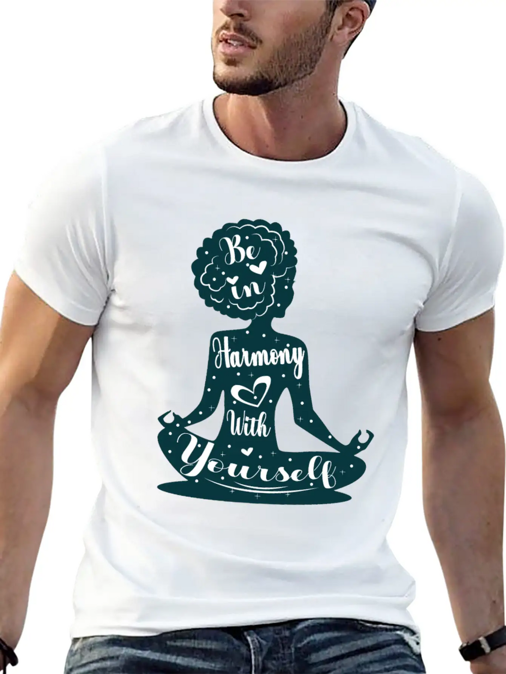 Be In Harmony With Yourself Yoga Master Gift Breathable Soft Cotton T-Shirt – Timeless Casual Look
