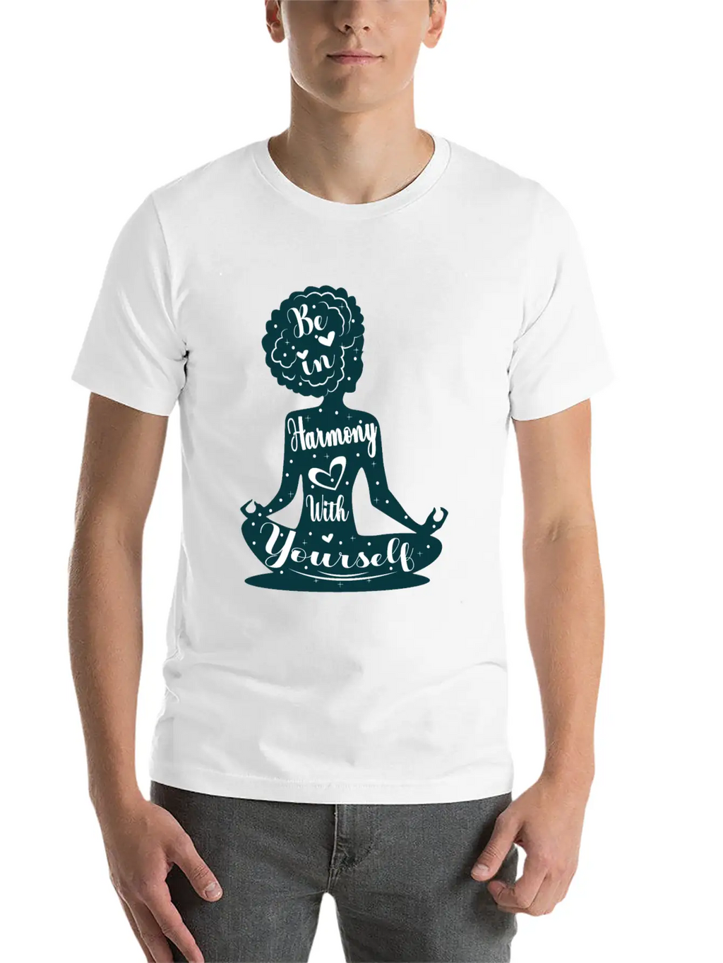 Be In Harmony With Yourself Yoga Master Gift Breathable Soft Cotton T-Shirt – Timeless Casual Look