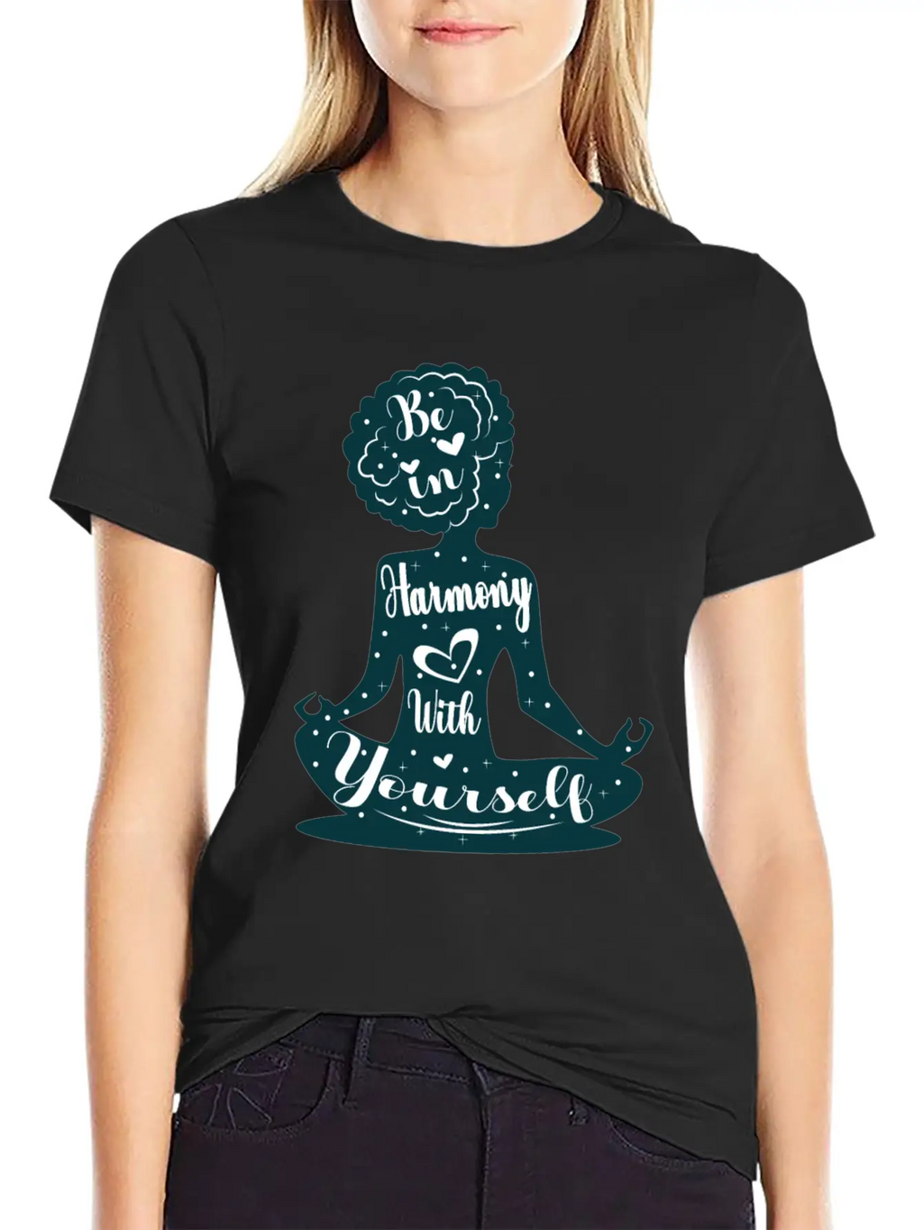 Be In Harmony With Yourself Yoga Master Gift Breathable Soft Cotton T-Shirt – Timeless Casual Look