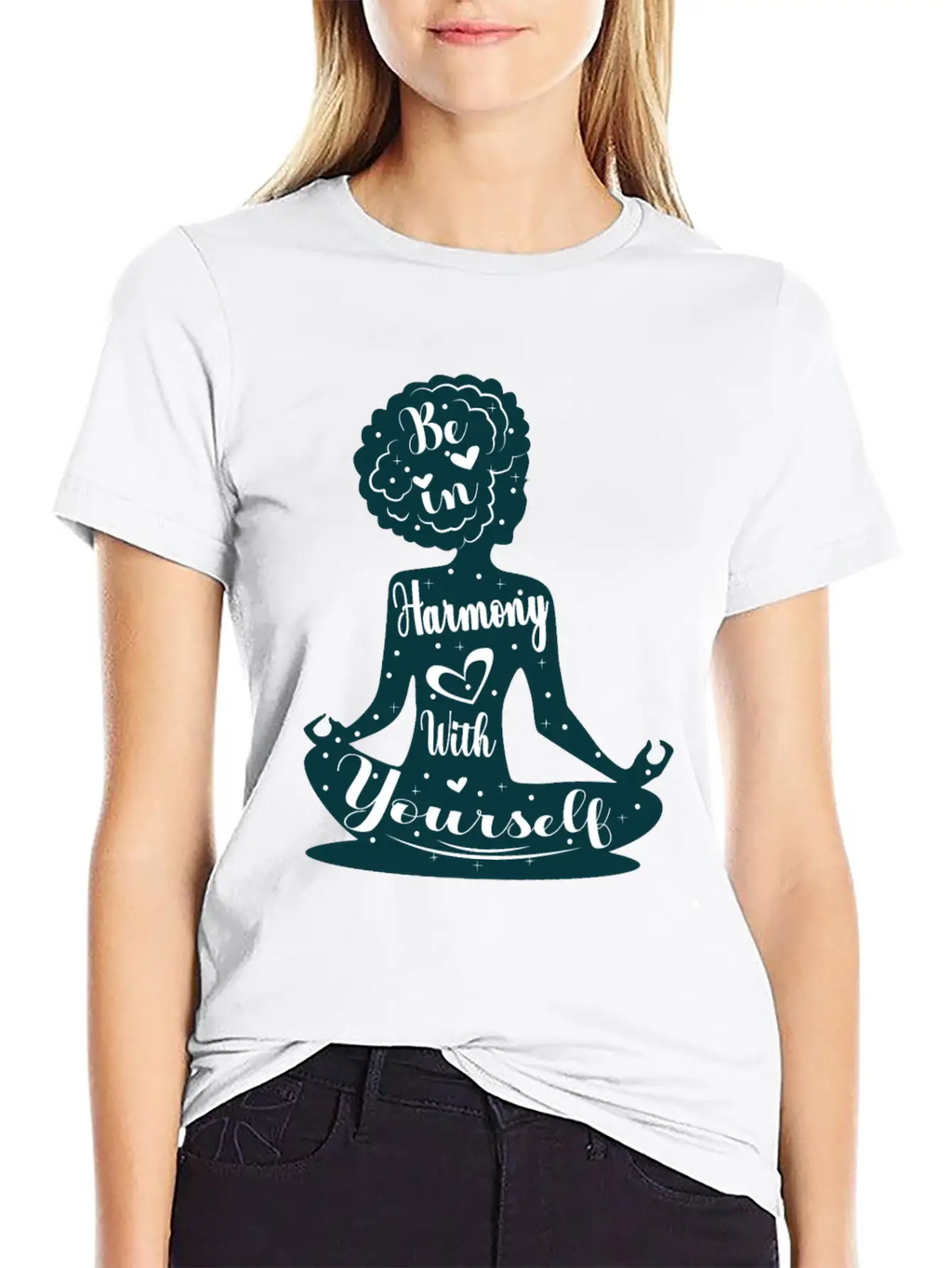Be In Harmony With Yourself Yoga Master Gift Breathable Soft Cotton T-Shirt – Timeless Casual Look