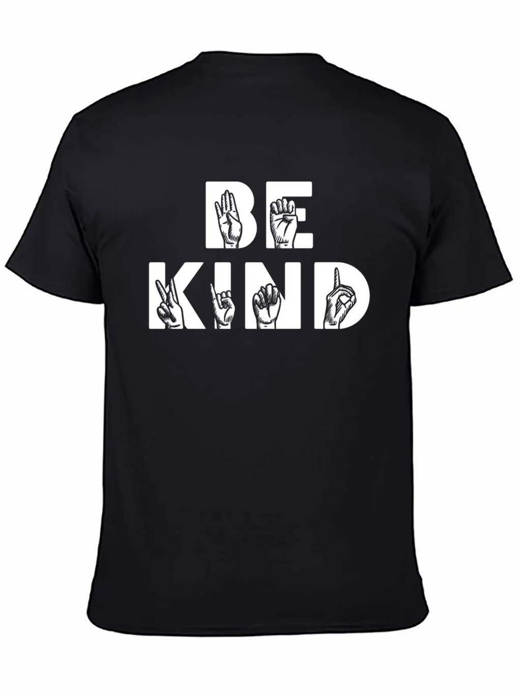 Be Kind ASL Disabilities Awareness Stylish Everyday T-Shirt – Unisex Basic Cotton Tee